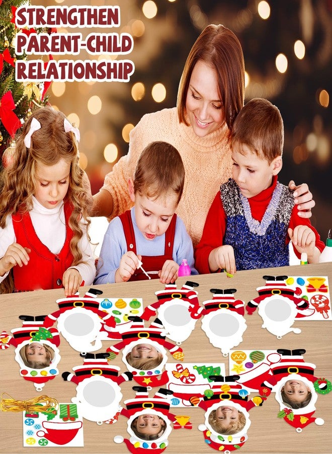 Lonfliness 24 Sets Christmas Santa Claus Picture Frame Craft Kit DIY Santa Claus Craft for Children Toddlers Christmas Winter Home Classroom Crafts Arts Crafts for Kids Xmas Party Game School Activity - Image 5